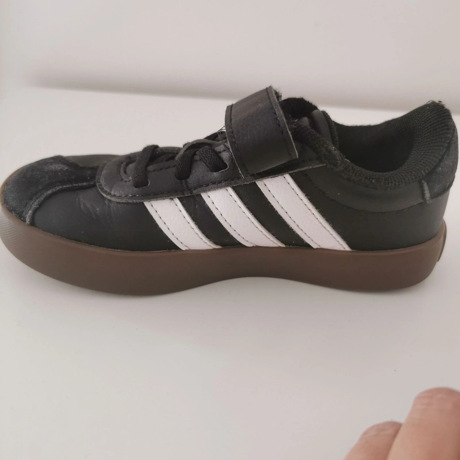 Adidas VL Court 3.0 Criança Preto – Tamanho 28 – Velcro e Cadarços elásticos – photo 6